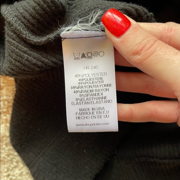 Anthropologie | Dolan Black Cowl Neck Sweater | Size Small - Picture 9 of 10